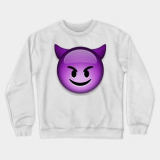 smiling face with horns Crewneck Sweatshirt